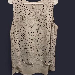 Elegant Cream Polka Dot Blouse